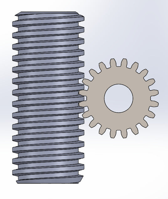  3D-Printable Screw Gear Model