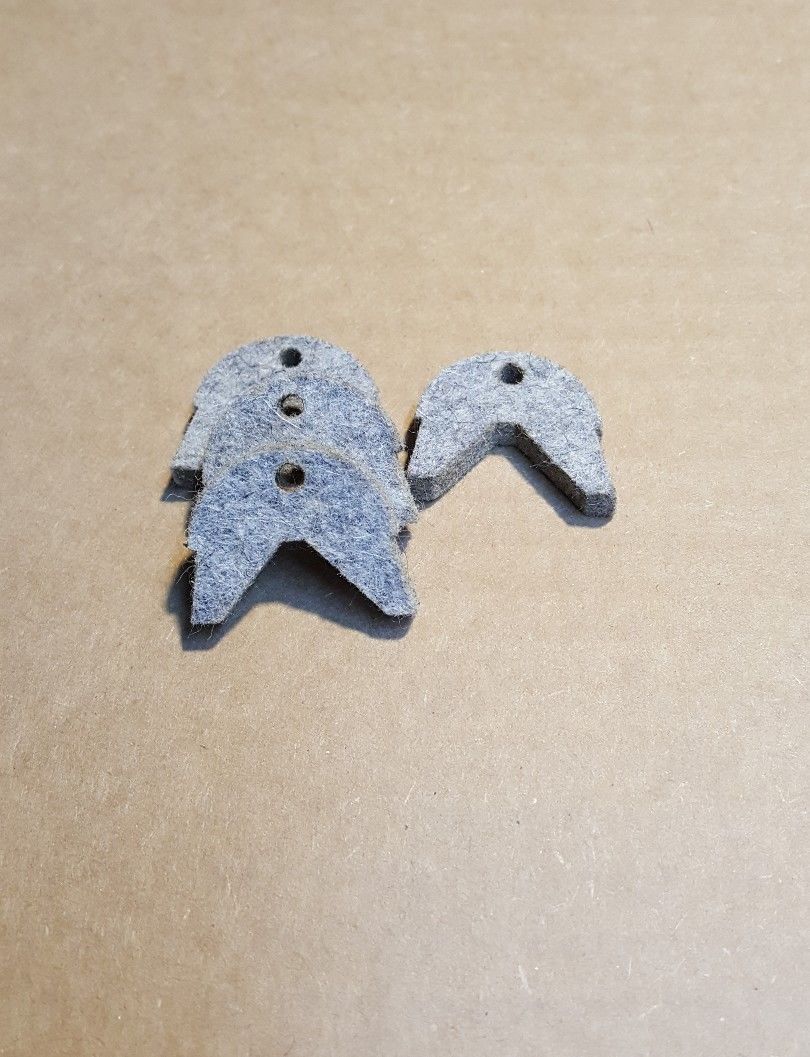 South Bend 13" Metal Lathe Felt Wiper Retainer Guard Set Way Saddle 4p