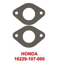 Load image into Gallery viewer, 2pcs - HONDA 16229-107-306 CB100 CB125 SL CARBURETOR INSULATOR GASKET -USA Made