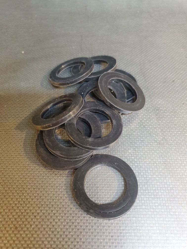 7/8" ID X 1-11/32" OD X 1/8" (12 pcs) Black EPDM Rubber Flat Washers