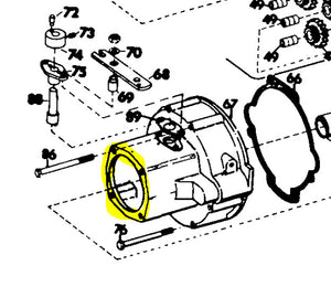 GRAVELY 5056 PTO GASKET FRONT ATTACHMENT "L" COMMERCIAL PROFESSIONAL 08584900