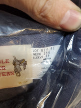Load image into Gallery viewer, Vintage NEW Saddle King Western Key Mens Long Sleeve Pearl Snap Shirt 15-1/2x34