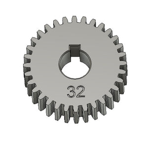 32 Tooth 16DP 5/8"x 3/16 Keyed Bore 5/8" Wide Gear for South Bend