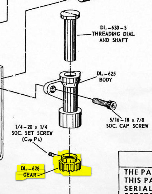 Clausing 6300 Clausing 5900 6300 Series Thread Dial Replacement Gear DL-628 – Farm ...