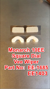 Monarch 10EE Square Dial Metal Lathe Part EE-1685 Felt Wiper Vee Wiper Set EE1685 EE1403