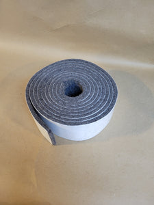 Felt, F3, 3/16 In Thick, 2" Wide X 120" Long - Adhesive Backed