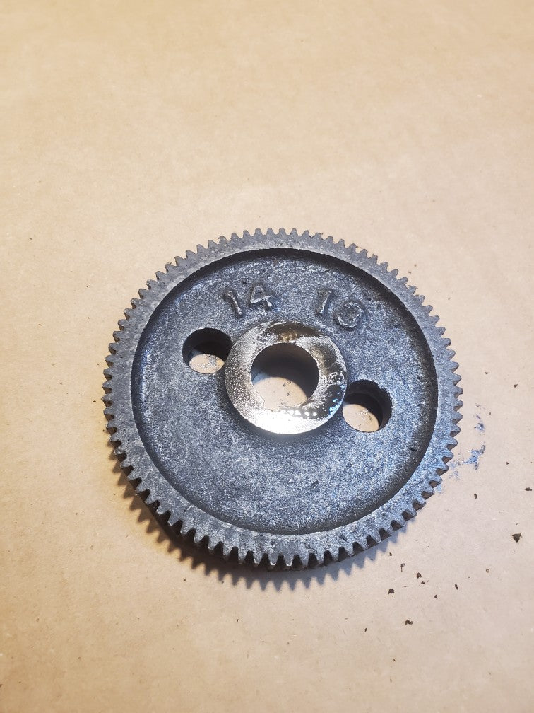 14" Hendey Metal Lathe Conehead Tie Bar Gearbox 80T Spur Gear Steampunk 18DP