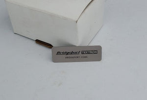 Bridgeport Milling Machine Right Angle Attachment Tag Label
