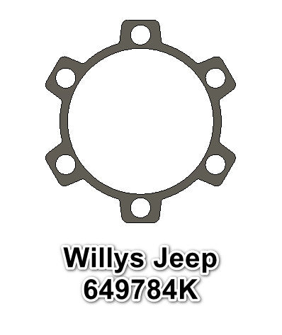 Axle Flange Hub Gasket for Willys Jeep 41-71 Dana 25 Dana 27 649784