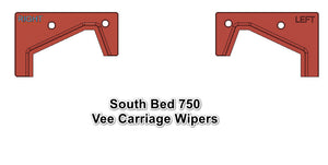 South Bend 750 Metal Lathe Felt Wiper Vee carriage set