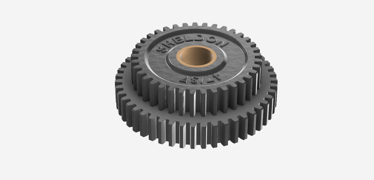 SHELDON METAL LATHE METRIC TRANSPOSING CHANGE GEAR SET 3D Printed